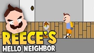 HOWDY MR SCARY NEIGHBOR  2D Hello Neighbor Reeces Story Day 1  Hello Neighbor Fan Game [upl. by Eilrebma133]