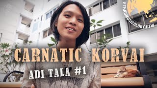 Konnakol Korvai in Adi Tala 1 Carnatic Music Lessons [upl. by Fabri]