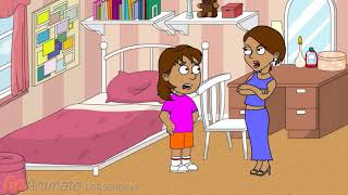 Dora Salutes On Caillou And Gets Grounded [upl. by Sindee]