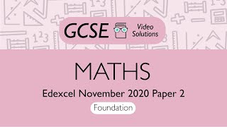 Maths GCSE  November 2020 Paper 2 F  PMT Education [upl. by Hertz]