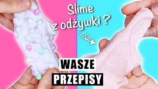 TESTUJĘ WASZE PRZEPISY NA SLIME Slime bez kleju slime bez boraksu i więcej [upl. by Enoch203]