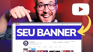 Saiba como fazer uma CAPA DO CANAL do YouTube INCRÍVEL 🔥 [upl. by Greenland]