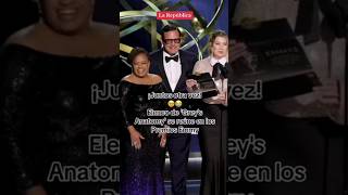 Elenco de GREYS ANATOMY se REÚNE en los PREMIOS EMMY shorts lr [upl. by Enia]