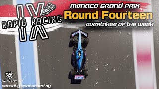 F123 TOP OVERTAKES OF THE WEEK RAPID RACING LEAGUE FINAL ROUNDS OF SEASON 9 [upl. by Eatnwahs34]