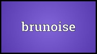 Brunoise Meaning [upl. by Danyluk549]