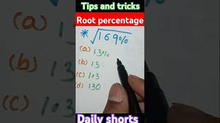 Root percentage  simplification percentage maths shorts shortvideo [upl. by Sile]