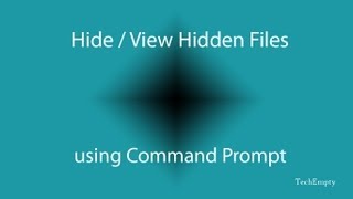 How to HideView Hidden Files using Command Prompt [upl. by Niledam]