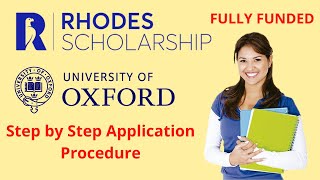 How to Apply for Rhodes Scholarship 2025  Oxford University  Fully Funded [upl. by Ellery]