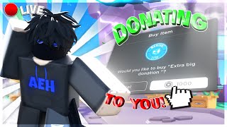 🔴 GIVING EVERY VIEWER ROBUX PLS DONATE LIVE [upl. by Salli]