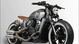 Custom Built Indian Scout Bobber Sports Style [upl. by Killion]