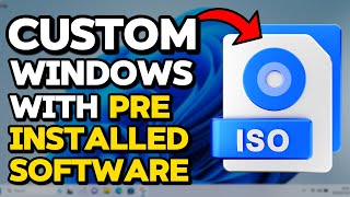 How to Create a Custom Windows ISO with Preinstalled Software Included for FREE Tutorial [upl. by Lanti]