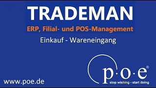 Einkauf  Wareneingang  TRADEMAN training [upl. by Aneahs]