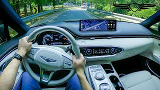 BETTER Than GV60 2023 Genesis GV70 Electrified POV Test DriveReview [upl. by Ijnek]