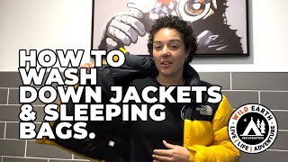 HOW TO WASH DOWN JACKETS amp SLEEPING BAGS [upl. by Ymmot387]