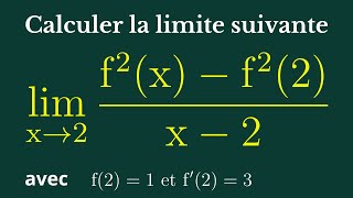 Déterminer la limite de cette expression en utilisant le nombre dérivée [upl. by Audra]