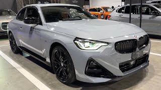 NEW BMW 2 Series Coupe 2023  FIRST LOOK amp visual REVIEW new CURVED screen M240i [upl. by Winnick]