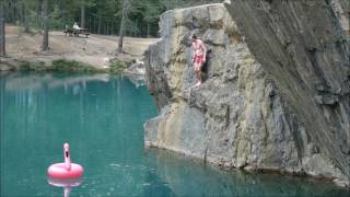 Östra Silvbergs gruva cliff jumping [upl. by Eliathas]