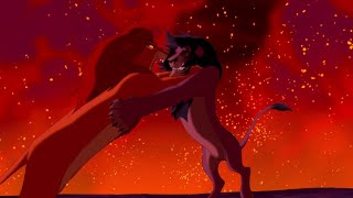 The Lion King 1994 Simba Vs Scar Scars Death Scene DVD Version 1 [upl. by Ettolrahs]