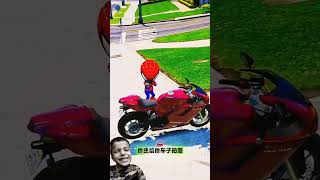 Spiderman Ki Bike Le kar Bhag Gaye Beamng shorts gaming spiderman bikelover cartoon bike [upl. by Betz]