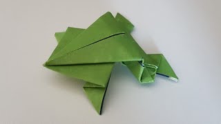 Origami Frosch falten  easy amp schnell [upl. by Mindy]