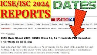 ICSECBSE 2024 Latest Dates for ICSEISC 2024 Board Exam  CISCE 🔥 2024 Exam TuitionICSEOnline ​ [upl. by Brion949]