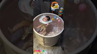 Tired of Bulky Baby Baths This Baby Folding Bath Bucket Will Change Your LifeShorts [upl. by Nybor]