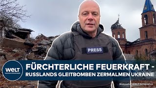 PUTINS KRIEG Strategie der Zerstörung  Russlands Gleitbomben legen die Ukraine in Schutt und Asche [upl. by Plafker]