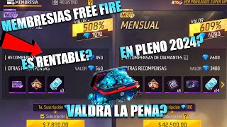 COMO FUNCIONA LA MEMBRESIA SEMANAL MENSUAL Y SUPER VIP FREE FIRE [upl. by Kathe]