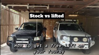 FREE LIFTHow to adjust your TORSION BARS Winding up torsion bars on Ford Ranger PJPKBT50 [upl. by Emil]