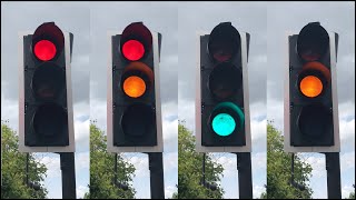 Newmarket Fordham Road JO Snailwell Road PEEK TLED Traffic Lights [upl. by Habas]