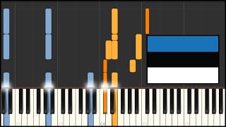 Estonia National Anthem  Mu isamaa mu õnn ja rõõm Piano Tutorial [upl. by Molohs252]