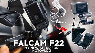 Ulanzi Falcam F22 Quick Release Mount Adapter for Gopro Mount  My new helmet setup [upl. by Bathelda627]