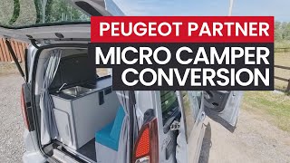 VAN TOUR Peugeot Partner Micro Campervan Conversion [upl. by Yellac]