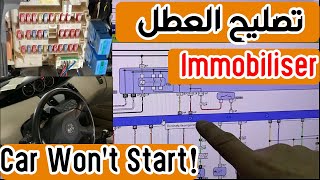 Nissan Primera Immobiliser No Crank No Start Code P1610 P1612 تصليح عطل نظام حماية الأيموبلايزر [upl. by Modnar]