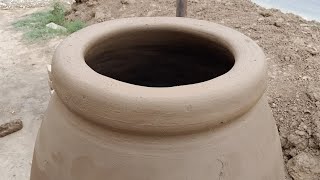 Primitive Technology  Traditional Gas Clay Tandoor Making Process  Mud Tandoor  Primitive Skills [upl. by Oelc]