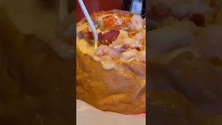 Delicious Seafood Clam Chowder Bread Bowl at Gilbert’s Chowder House Portland Maine [upl. by Calabrese767]