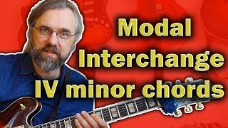 Modal Interchange  Chord Progressions with Beautiful IVm ideas [upl. by Airolg206]