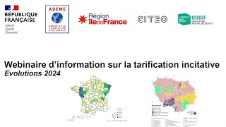 Tarification incitative Webinaire d’information [upl. by Baldwin]