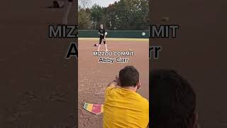 State champion and Mizzou commit THE Abby Carr softball softballpitching shorts [upl. by Cocks824]