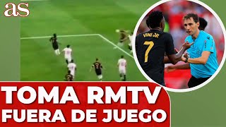 TOMA del RMTV en el FUERA DE JUEGO de BELLINGHAM  SEVILLA 1 REAL MADRID 1 [upl. by Arivle]