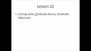 Linking Verbs Predicate Nouns and Predicate Adjectives [upl. by Aicinet115]