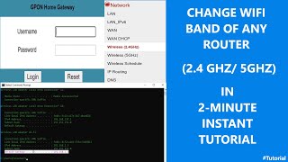 Change Wifi Band of any router 24Ghz5Ghz  2minute instant Tutorial [upl. by Hirasuna]