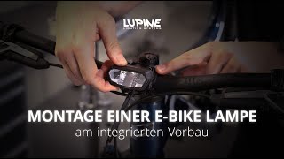 Lupine SL MiniMax Montage der EBikeBeleuchtung am Brose Drive S Mag SRAM Powertrain [upl. by Leboff]