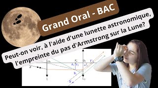 BAC  Grand Oral  sujet PhysiqueChimie  La lunette astronomique [upl. by Ylekalb]