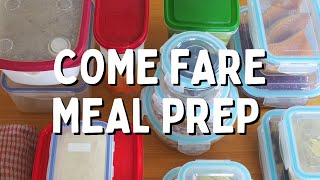 PIANIFICARE e ORGANIZZARE i pasti settimanali come Esempio pratico  Meal Prep [upl. by Odraode]