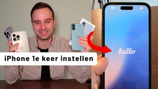 iPhone de eerste keer instellen 𝐇𝐨𝐞 𝐝𝐨𝐞 𝐣𝐞 𝐝𝐚𝐭 [upl. by Cybil283]