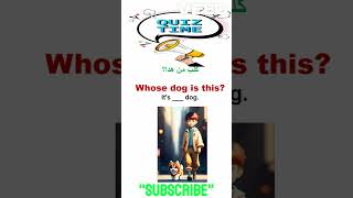 اختبار صفات الملكية English grammar possessive adjectivesshortvideo youtubeshorts [upl. by Chrisman]