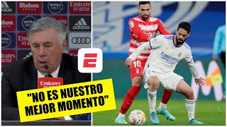 Ancelotti NO ES NUESTRO MEJOR MOMENTO El DT del Real Madrid habla sobre Isco Asensio y Benzema [upl. by Ardiedal]