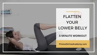 Flatten Your Lower Belly  5Minute Pilates Workout [upl. by Noak421]