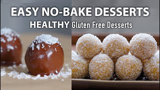 HEALTHY NO BAKE DESSERTS ready in 10 minutes  Easy Vegetarian and Vegan Recipes [upl. by Vandyke907]